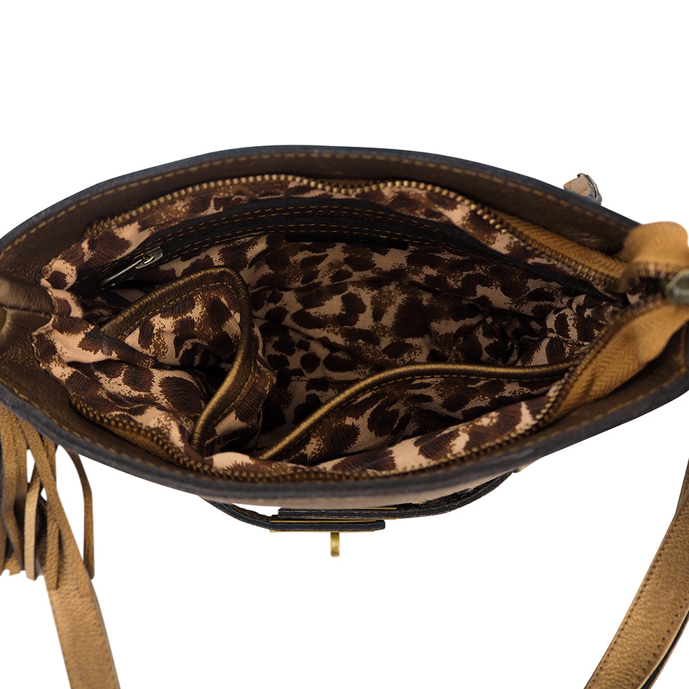 Mini Effie Handbag | Bronze Metallic-CadelleLeather