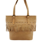 Leila Fringed Tote | Violet-CadelleLeather