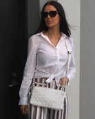 Diane Crossbody | White-CadelleLeather