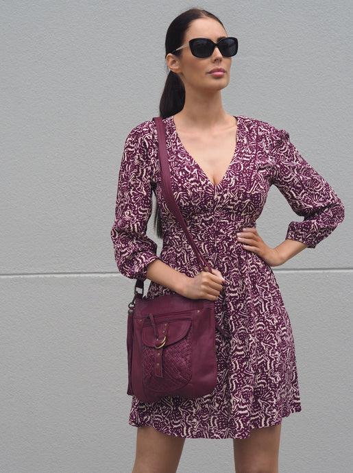 Millie Crossbody Bag | Berry-CadelleLeather