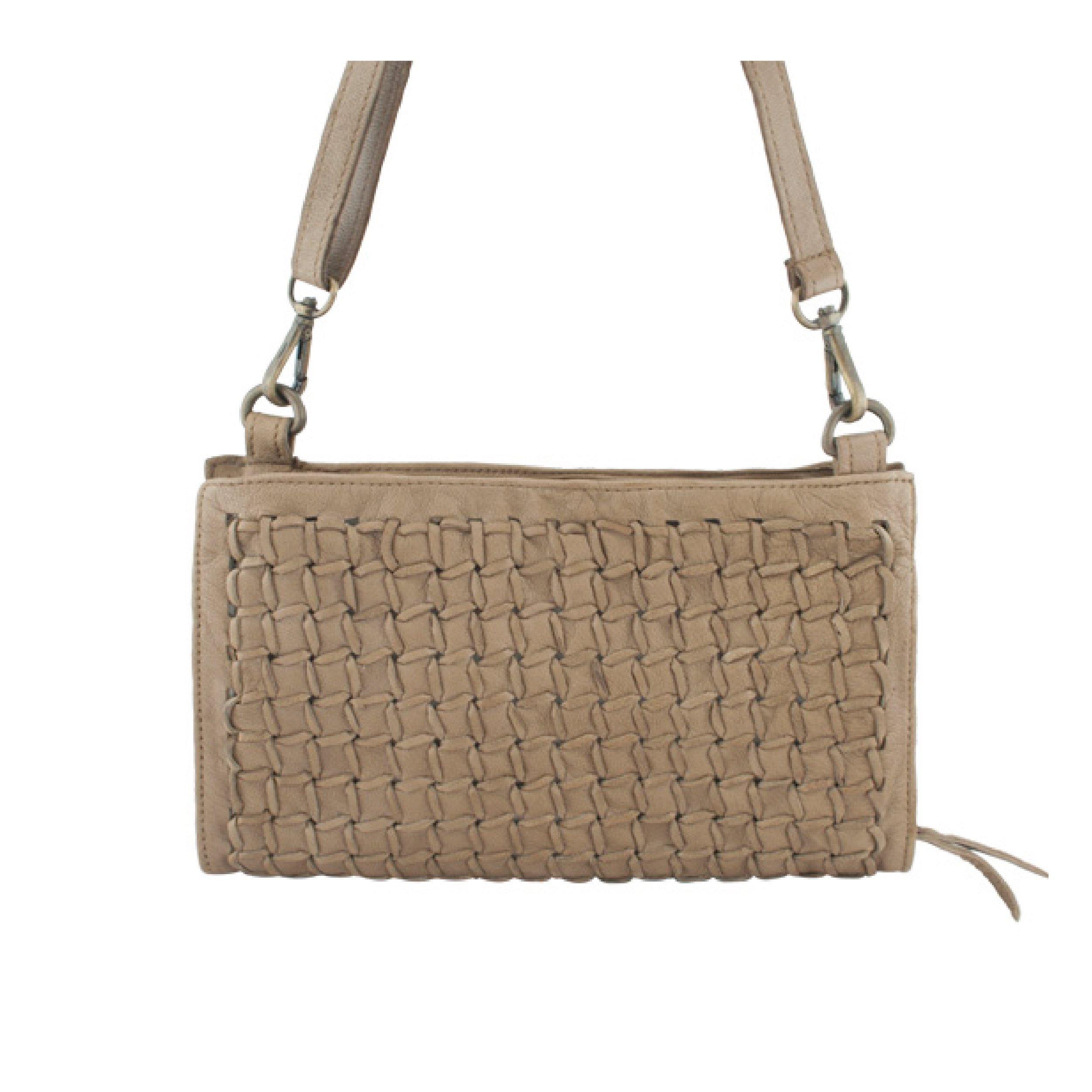 Leather Handbag Bianca Mini Crossbody Bag Taupe Picture 1 regular from Cadelle Leather
