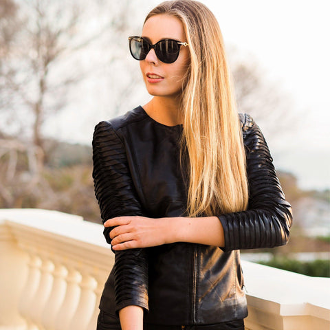 Leather Jacket Ruby Black Picture 1 regular from Cadelle Leather