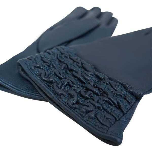 Leather Ruched Glove Petrol Picture 2 regular from Cadelle Leather