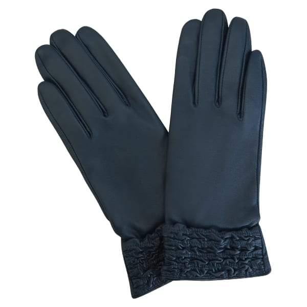 Leather Ruched Glove Petrol Picture 3 regular from Cadelle Leather