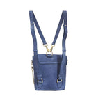 Leather Convertible Backpack MONK Rylee Denim Blue Picture 8 Regular from Cadelle Leather