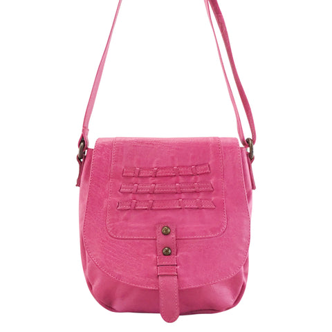 Leather Bag Sky Fringe Crossbody Fuchsia Picture 3 regular from Cadelle Leather
