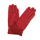 Leather Ruched Glove Red Picture 1 regular from Cadelle Leather