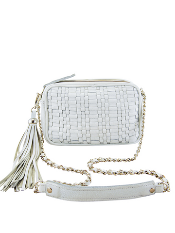 Beatrix Crossbody | White-CadelleLeather