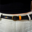 Leather Belt Contrast Bead Belt Picture 2 regular from Cadelle Leather